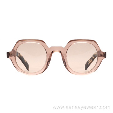 High End UV400 ECO Round Acetate Polarized Sunglasses